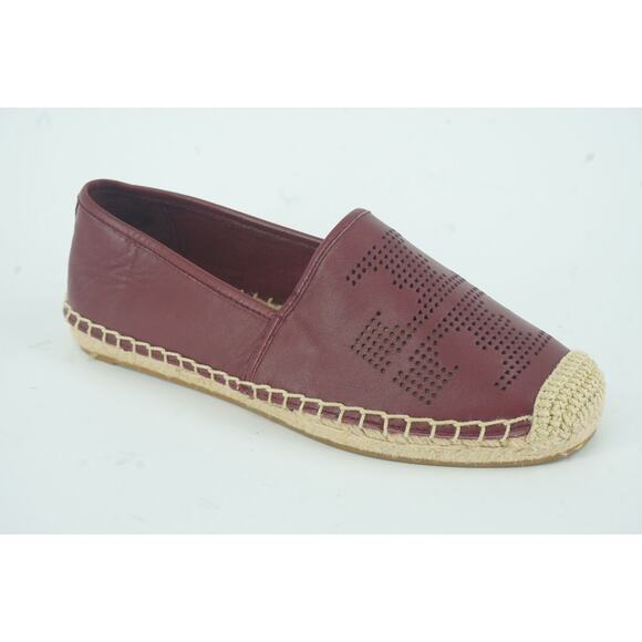 Tory Burch Patty Espadrille Flat Slip on Sneaker Size 5 Perofated Logo New Rope - Picture 1 of 12